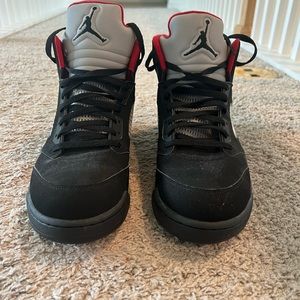 Jordan 5 - Supreme Colab - Black and Red